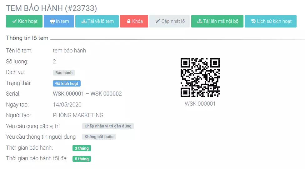 Ảnh quản lý tem